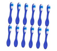 Gadpiparty 12 pezzi Spazzolini da Denti Sicuri con Setole Morbide e Manico Corto per Viaggio e Uso Istituzionale per Ambienti Controllati