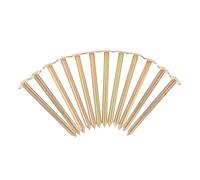 Gadpiparty 12 Picchetti in Metallo Zincato 10 CM per Marcatori di Confine di Proprietà Picchetti da Giardino per Rilievi Topografici e Marcature Terreno Strumento per Misurazioni Accurate