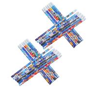 Gadpiparty 120 Pezzi Matite Stili multipli Cartone Animato a Forma di Astronauta in Legno con Gomma Cancellabile, Leggere e Portatili per Scuola e Casa, per Studenti