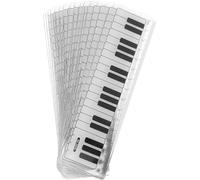 Gadpiparty 15 Pezzi Righello Musicale Tastiera Piano per Righello in Plastica con Note Musicali per Geometria e Studio Scuola