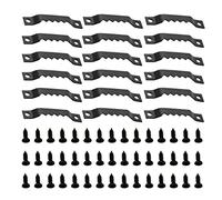 Gadpiparty 150 Pezzi Ganci Serrati Neri con Supporti Singoli per Cornici e Ricami Croce Attaccaglie Resistenti per Appendere e Foto Facili da Installare e Leggeri