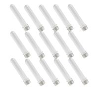 Gadpiparty 15pezzi Tubi Trasparenti con Tappi Percci da Scarpe Provette Porta-Lacci per Viaggi Contenitori Sigillati per Conservazione di Piccoli Oggetti