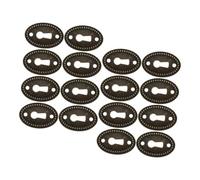 Gadpiparty 16 Pezzi Bocchette Chiave Ovali in Lega Metalllica per Mobili Copriforo Decorativi Stile Retrò per Scrivanie e Scatole in Legno Facili da Installare Raffinatezza Tradizionale