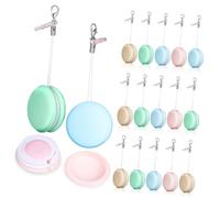 Gadpiparty 18pezzi Salviette Pulisci Schermo Detergenti per Schermi di Telefoni Forma di Macaron per Pulire Smartphone Tablet e Lenti Ciondoli Decorativi per Borse