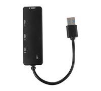 Gadpiparty 1pezzi Adattatore Usb-c Hub Porte Splitter USB Hub Multifunzione Usb-c USB Nero Leggero Trasporto Utilizzo