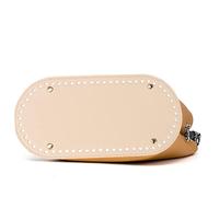 Gadpiparty 1Pezzi Fondo Borsa PU Oval Shape per Accessori Borse Fai da Te Base Inferiore Resistente Chiodi per all Uncinetto e Pratico