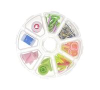 Gadpiparty 1Set Accessori per Kit Completo Strumenti Fai da Te con Marcatori Punti Contatore e Spilli Inclusa Scatola Conservazione