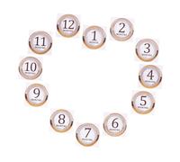 Gadpiparty 1set Adesivi Per Anno Del Bebè Etichette Mensili Per Foto Unico Di Crescita e Scrapbooking Mesi Di Per Tuo
