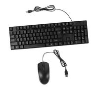 Gadpiparty 1set Tastiera e Mouse Cablato Usb Inglese Digitazione Silenziosa e Comfort Ottimale Per Laptop Design e Stabile Per e Casa