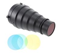 Gadpiparty 1set Tubo Griglia Favo e Filtri Colorati Per Fotografia Accessori Per Illuminazione Professionale e Riprese Video Per Effetto Spotlight e Ritratti