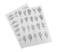 Gadpiparty 2 Fogli Materiale da Ricamo solubile Lacrima Tessuto Kit Adesivi Punto Mano Lavaggio Lavare Via la Carta da Ricamo Bastoncino da Ricamo e Punto Disegni da Ricamo incollati e cuciti