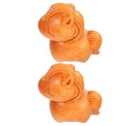 Gadpiparty 2 mini statuette di cavalli: statuette di cavalli Feng Shui intagliate nel legno - ornamenti di animali dello zodiaco cinese per la decorazione della scrivania del capodanno cinese 2026