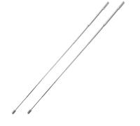 Gadpiparty 2 pezzi Bacchette Radiestesia in Acciaio Resistente Regolabili per Rilevamento Minerali Acqua e Tesori Strumento Professionale Portatile per Ricerca e Analisi Sul Campo