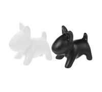 Gadpiparty 2 pezzi Barattoli e Spezie in Ceramica Forma di Cane Design Compatto e Portatile Contenitori per Condimenti per Casa e Barbecue