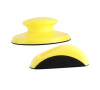 Gadpiparty 2 pezzi Blocchi Levigatura Manuale con Supporto Circolare e Forma Mouse Dischi Abrasivi per Lucidatura e Carteggiatura Impugnatura Ergonomica in PU Resistente per Uso Bagnato e