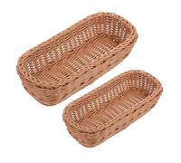 Gadpiparty 2 Pezzi Cesto Portautensili Intrecciato Cesto Portaoggetti Decorativo Per Posate Per Utensili Per Posate Riutilizzabile