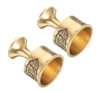 Gadpiparty 2 Pezzi Coppa Buddista di Rame per Offerta D'acqua, Decorativa | Strumento per Altare, Uso Acqua, per Antenati e Riti Religiosi, Colore Oro, Riutilizzabile