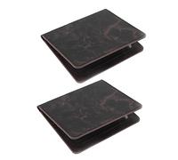Gadpiparty 2 Pezzi Copripassaporto PU Pelle Cover per Documenti e Carte Identità Protezione Elegante e Leggera per Passaporti e Carte per Marble Design