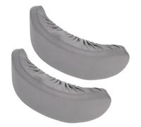 Gadpiparty 2 Pezzi Cuscino per braccioli per Sedia da Ufficio Cuscino per Il Resto del Braccio Copribraccioli per sedie da scrivania poggiagomiti per scrivania poggia Gomiti Spugna Grigio