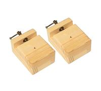 Gadpiparty 2 Pezzi Dispositivo di Legno in Legno Massiccio Naturale Cina Abete Morsa per Incisione Inciso Sigilli Calcolo Tiglio Letto Attrezzo Pino Timbro Lavorazione del Legno bambù