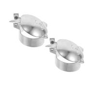 Gadpiparty 2 Pezzi Estintore Automatico per Candele Candle Snuffer Ring in Metallo Argento Spegni-stoppini per Candele Matrimoni e Feste di Compleanno