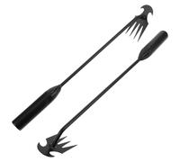 Gadpiparty 2 pezzi Estirpatore Erbacce Manuale in Acciaio Inossidabile con Manico Ergonomico Strumento Multifunzionale per Rimozione Precisa di Erbacce in Giardino e Orto Leggero e Portatile