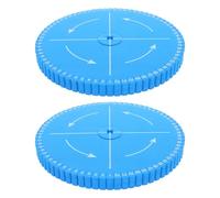 Gadpiparty 2 Pezzi Kumihimo Disk Braiding Wheel per Braccialetti Fatti Mano Rotonda Portatile per Gioielli DIY Accessorio Creativo per Filo e Cordoncino Blu