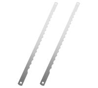 Gadpiparty 2 Pezzi Lama per Pane in Acciaio Inossidabile Argento, Lama Seghettata per Macchina Pane, Accessorio Sostitutivo che Riduce le Briciole lo Spreco