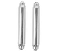Gadpiparty 2 Pezzi Mandrino a Bobina Piastrella Vasino Toilette Cromo Carta Retrattile Flusher Rulli di Carta Igienica Supporto Quadrato Doppio Rotolando Acciaio Inossidabile Silver