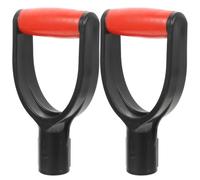 Gadpiparty 2 pezzi Manico a D per attrezzo da giardino in plastica resistente ergonomico antiscivolo ricambio per utensile da scavo e badile orto professionale impugnatura leggera e
