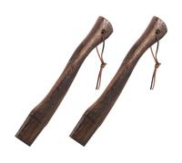 Gadpiparty 2 pezzi Manico in Legno Sostitutivo per Mini Ergonomico e Resistente Accessorio per Asce da Campeggio e Legna senza Schegge Impugnatura Naturale e Sicura