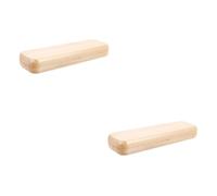 Gadpiparty 2 Pezzi Maple Pen Case Set di grandi dimensioni organizzatore con Bianco chiave astuccio Totale portamatite Porta della cartoleria Porta di deposito a penna espositore penna acero