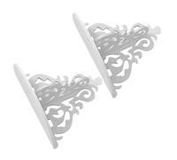 Gadpiparty 2 pezzi Mensola da Parete Galleggiante in Materiale Resistente Supporto per Fioriera Interna e Oggetti Decorativi Design Semplice e Stile Elegante per Soggiorno e Camera