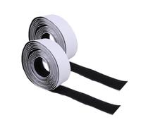Gadpiparty 2 pezzi Nastro Autoadesivo Biadesivo con Strisce Hook And Loop per Fissaggio Finestra e Zanzariera Neri Resistenti e Facili Tagliare per Progetti DIY e Riparazioni Domestiche