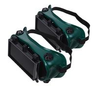 Gadpiparty 2 Pezzi Occhiali da Saldatura Protettivi Doppia Apertura Lenti Antiappannamento Naselli e Aste Regolabili Maschera per Saldatore per Uso Industriale e Laboratorio