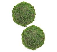 Gadpiparty 2 Pezzi Palle Decorative in Muschio Finto Verde per Decorazioni, Facili da Organizzare e Gestire, Realizzate in Schiuma e Plastica, per Feste e Soggiorno
