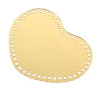 Gadpiparty 2 Pezzi Pannello A Specchio d'Amore Elfo Intrecciato Base A Forma di Cuore per Lavorare A Maglia Realizzare Uncinetto Fondo Foro Tessitura Base Tavola Fai da Te Materiale per