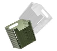 Gadpiparty 2 pezzi Parete Trasparenti per Organizzazione Bagno e Ufficio Portaspazzolini e Portaoggetti Multifunzionale Ottimizzazione Spazio Montaggio Muro Senza Foratura Design Elegante