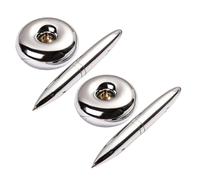 Gadpiparty 2 Pezzi Penna Sfera Galleggiante con Base Verticale per Ufficio e Scrivania Design Elegante e Resistente per Adulti