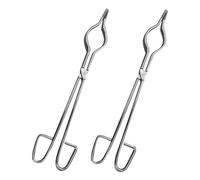 Gadpiparty 2 Pezzi Pinze Acciaio Inossidabile per Ceramici Resistente Calore e Agenti Chimici per Laboratori e Creazione