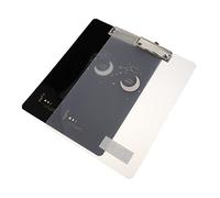 Gadpiparty 2 Pezzi Portablocchi Plastica con Arrotondati Organizer Documenti Leggero e Resistente Cartellina Portablocco per Scuola e Ufficio Clip Board Portatile con