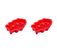 Gadpiparty 2 Pezzi Silicone Stampo Design Cartone Rosso per Biscotti, e | Cottura, Facile da Pulire e Riporre, Uso Multifunzionale per Biscotti e Dolci, Stile Rosso Colore Casuale