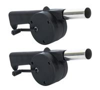 Gadpiparty 2 pezzi Soffiatore Manuale per Barbecue Ventilatore Portatile per Accensione Carbonella Accessorio Bbq Leggero e Pratico per Picnic e Grigliate all Aperto