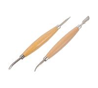 Gadpiparty 2 Pezzi Strumenti per Argilla Strumenti Legno per Scolpire e Creare Sculture Terracotta per Progetti DIY e Realizzazione Argilla