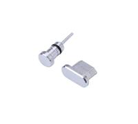Gadpiparty 2 Pezzi Tappi Antipolvere per Smartphone con Plug Jack Cuffie e Micro USB in Lega di Alluminio Resistente Compatibile Edge Plus Honor con Custodia Trasparente di Protezione e