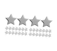 Gadpiparty 2 Set A Due Gambe Stelle A Cinque Punte Mestiere Decorativo Accessori per Album Elementi di Fissaggio in Metallo Fermacarte Fermacarte Ferro da Stiro Argento 100 Pezzi*2