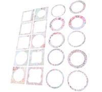 Gadpiparty 2 Set Carta Decorativa a Forma di Finestra per Scrapbooking, Materiale per Album Fai da Te, Carta di Supporto Quadrata Leggera e Compatta, per Decorazioni Artigianali e Biglietti
