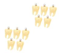 Gadpiparty 2 Set Ciondoli Dente Per Creazioni Fai Da Te Accessori Per Braccialetti E Collane Per Progetti Artistici E Gioielli Personalizzati 5 Pezzi*2