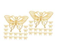 Gadpiparty 2 Set Ciondolo A Cornice Vuota in Metallo Lunette Ciondoli A Lunetta Uv Lunetta Rotonda Fascino Del Pendente Dei Gioielli Charms Castone in Lega Ciondolo Castone D'oro 20 Pezzi * 2