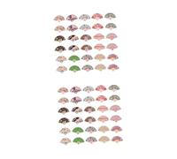 Gadpiparty 2 Set Ciondolo in Legno Decorativo Decorazione Arredamento Ornamenti Decorazione Etichette Per Vestiti Ventilatore Sospeso Fai Da Te Colorful Di Legno 30 Pezzi * 2